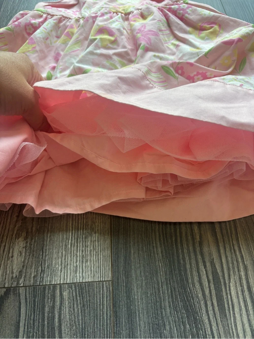 Gymboree Pink and Lilac Easter Bunny Dresses